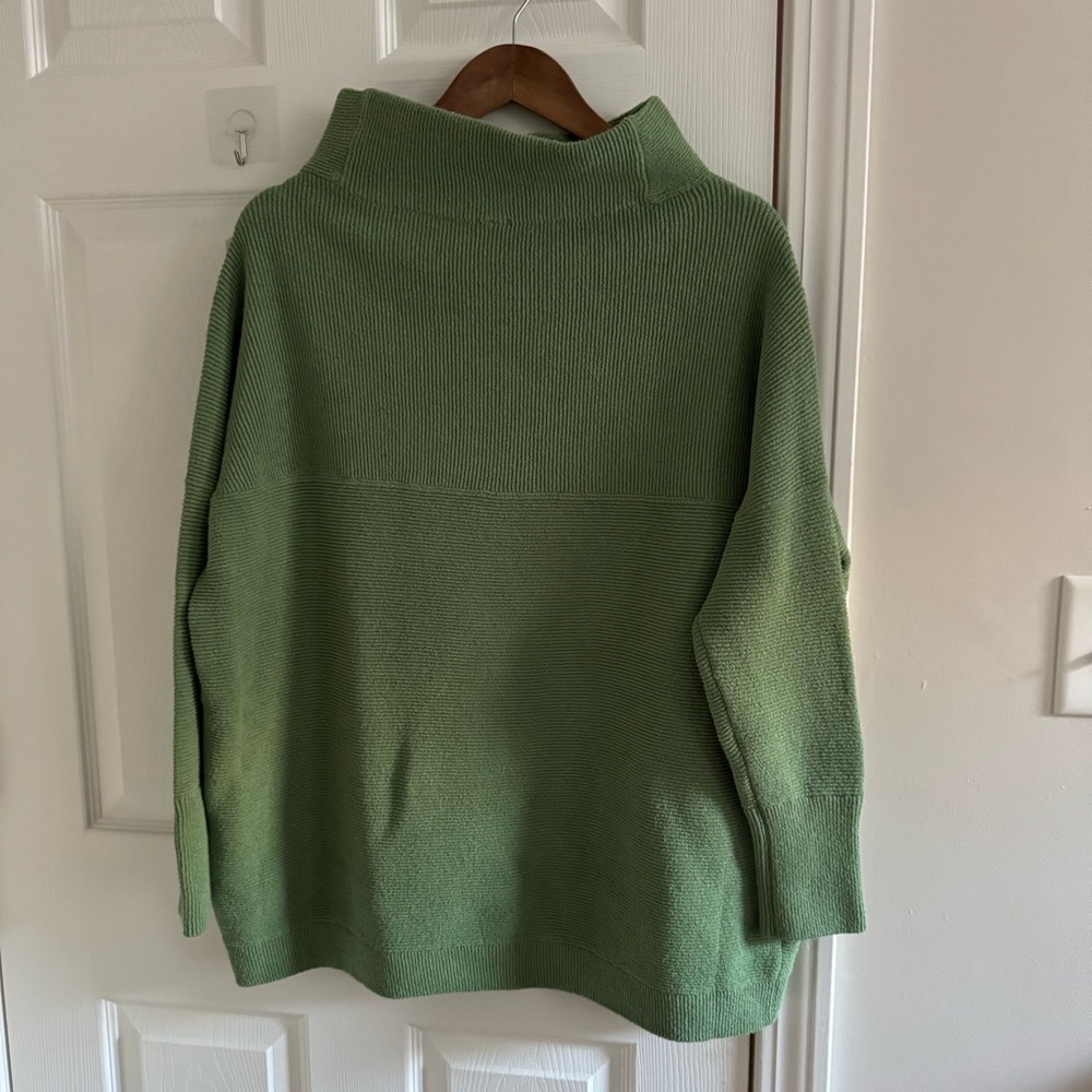 FREE PEOPLE Ottoman Slouchy Tunic Sea Fern Green Size Small - Picture 7 of 13